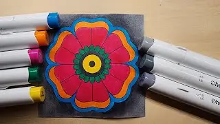 Mesmerizing Mystical Flower Coloring - ASMR Sounds Deep Relaxation