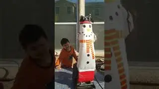 Snowman Egg Mini Air Dancer! #shorts