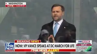 Vp vance thanks pro life advocate at the march for life