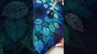 Cosmic eye painting / Galaxy painting / Depth leaf painting ideas / Starry painting