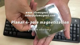 Neodymium Ring Magnet with Four Poles: Quick Demonstration Using Magnetic Test Paper