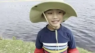 6 years old Fishing pro @ North Durras