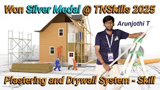 TN Skills 2025ல் Silver Medal 🥈 | Plastering & Drywall &ndash; BIT மாணவரின் சாதனை