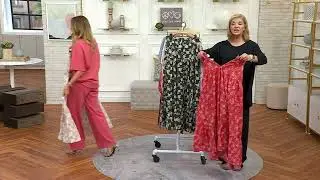 Peace Love World Boheme Printed Tiered Maxi Skirt on QVC