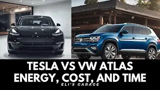 Tesla против VW Atlas: РЕАЛЬНАЯ стоимость проезда 1 мили.