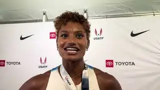 Anna Cockrell After 400mH 2nd Place At USATF Outdoor Championships