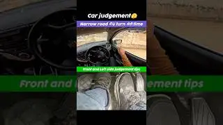 Narrow road मैं u turn लेते time car judgement #uturn #cardrivingtraining #driving #shorts #ytshorts