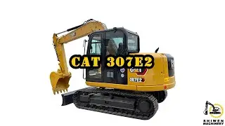 CAT 307E2 mini excavator with dozer blade working performance | ShiWen Construction Machinery Co.