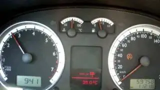 0-100 GOLF VR6 2.8 24V 2003