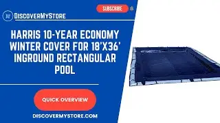 HARRIS 10 Year Economy Winter Cover for 18'x36' Inground Rectangular Pool