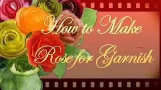 How to Make Flower from Orange Peel. Party Garnishing. Food Decoration Examples.