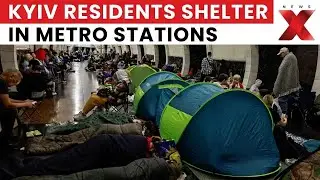 Kyiv Residents Shelter in Metro Stations Amid Major Russian Air Attack | NewsX