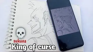 I Drew Sukuna 😈 | Jujutsu Kaisen Drawing Step by Step @Adroart0 