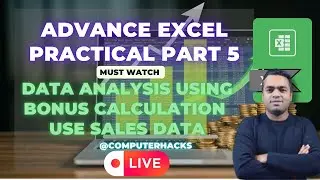 Advance Excel in Hindi  Bonus to salesmans #advanceexcel #computerhacks #excelinhindi
