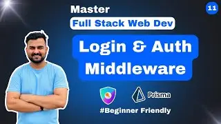 Complete Login and Auth Middleware -11 (Master Full-Stack app Nextjs ,Express js, Next Auth)