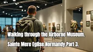 Walking through the Airborne Museum.Sainte Mere Eglise.Normandy.Part 3.