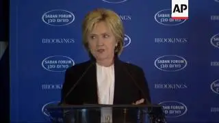 Clinton Refuses to Give Up on Two-State Solution