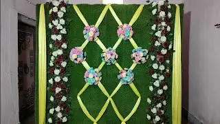 Diy_Best Design Backdrop Decoration Idea at Home/आसान तरीके से घर पर बैकड्राप बनाए