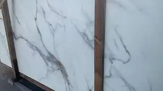 Calacatta Nano Glass Slab XTS101 countertop, tabletop, vanitytops by Xiamen Tianrun Stoneglass