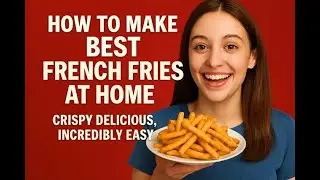 How to Make Best French Fries At Home ! Crispy Delicious , Incredibly Easy,