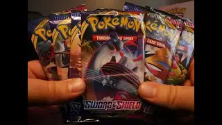 ASMR Gum Chewing and Whisper:  Pokemon Sword and Shield Booster Box