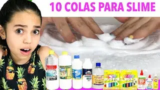 SLIME COM 10 COLAS DIFERENTES - ENT&Atilde;O ROBERTA? (slime video) siga @dailyfamiliaporcides