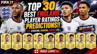 FIFA 21 | TOP 30 BEST ENGLAND PLAYER RATINGS!! FT. STERLING, SANCHO, ARNOLD ETC... (FIFA 21)