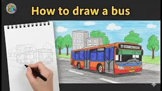 How to draw a bus