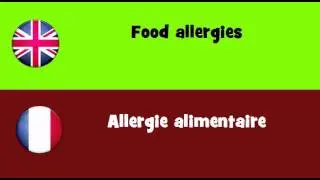 FROM ENGLISH TO FRENCH = Food allergies