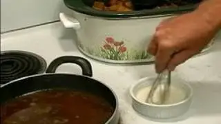 How to Make Crock Pot Beef Stew : Thicken Sauce for Crock Pot Beef Stew