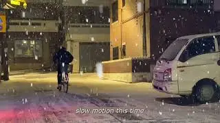 이 시간은 슬로우모션이었음해. Slow motion this time