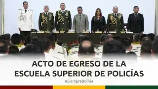 Ministro Marco Antonio Oviedo particip&oacute; en el Acto de Egreso de la Escuela Superior de Polic&iacute;as