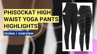PHISOCKAT Yoga Pants Review: High Waist, Tummy Control & Pockets!