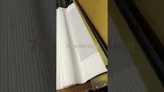 7mm flat pleat. 120 year old machine #cimentpleating #pleat #factory