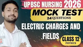 MOCK TEST‼️🔥UPCNET 2026 || 24 QUESTIONS PHYSICS CLASS 12TH /BY JAGRAN TIWARI 