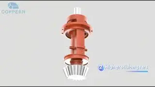 Multi-cylinder cone crusher horizontal shaft assembly.
