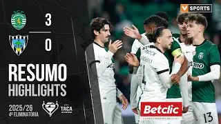 Resumo: Sporting 3-0 AC Marinhense (Taça de Portugal 25/26)
