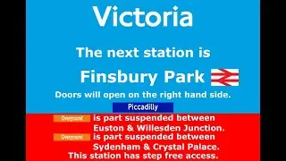 Victoria Line disruptions announcements by Sarah Parnell, part 5