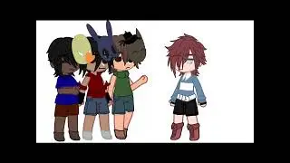 &ldquo;We just have 1 rule here👁👄👁&rdquo; meme //Gacha club// past Michael x Noah //