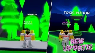 *NEW* TOXIC ISLAND IN BLADE THROWING SIMULATOR!