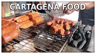 Cartagena street food in Getsemani, freaked out!