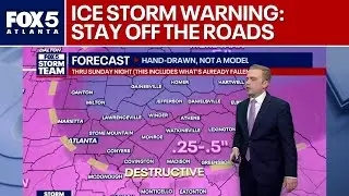 Destructive ice storm hits Atlanta: Stay off roads | FOX 5 News