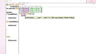 IF ELIF ELIF  ELSE In Python