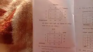 Question paper of Mathematics Transportation and Game Theory.BSc 3rd year.