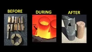 CRUCIBLE FAILS WHILE MELTING BRASS - huge ingot results - Metal Casting