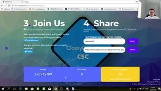 Раздача монет ClassyCoin, Заработать без вложений 500$ за месяц