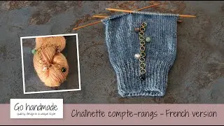 Row counter chain with pearls - French version