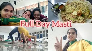 My full day routine in MSc at Svyasa aur class bunk karne ki soch rhe hai😂 #study #masti
