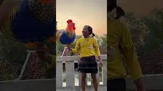 Balon ayam berkokok