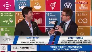 Dan Thomas of #UN Global Compact and Matt Bird at #World Economic Forum on ESG News
